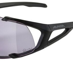 Alpina Hawkeye S Q-Lite V black matt / Varioflex purple mirror lens