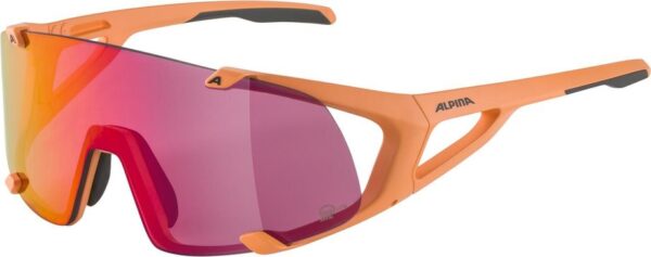 Alpina Hawkeye S Q-Lite peach matt /pink mirror lens
