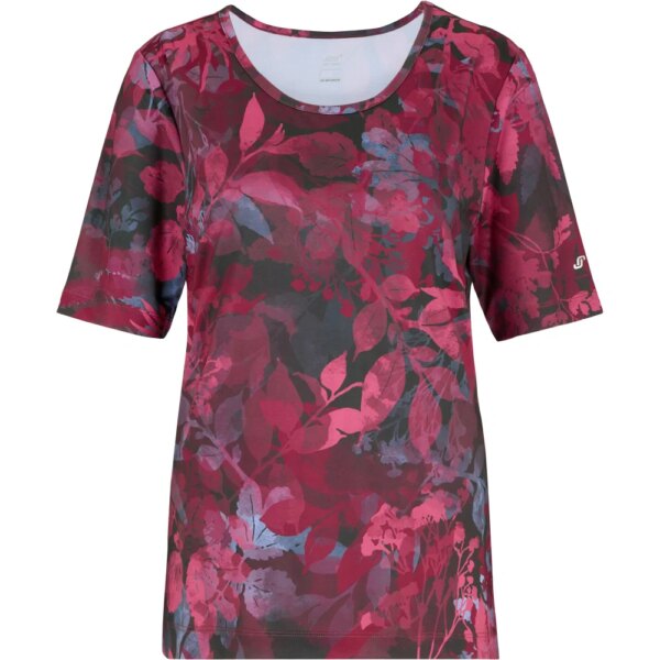 Joy - Joy Paloma T-Shirt plum leaf print
