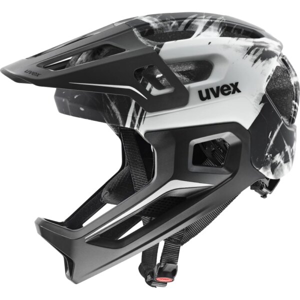 Uvex - Uvex React Jr. Fullface Fahrradhelm Kinder schwarz