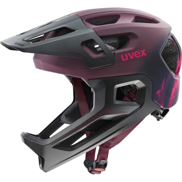 Uvex-Uvex-React-Jr.-Fullface-Fahrradhelm-Kinder-cranberry-matt-rot Uvex - Uvex React Jr. Fullface Fahrradhelm Kinder cranberry matt