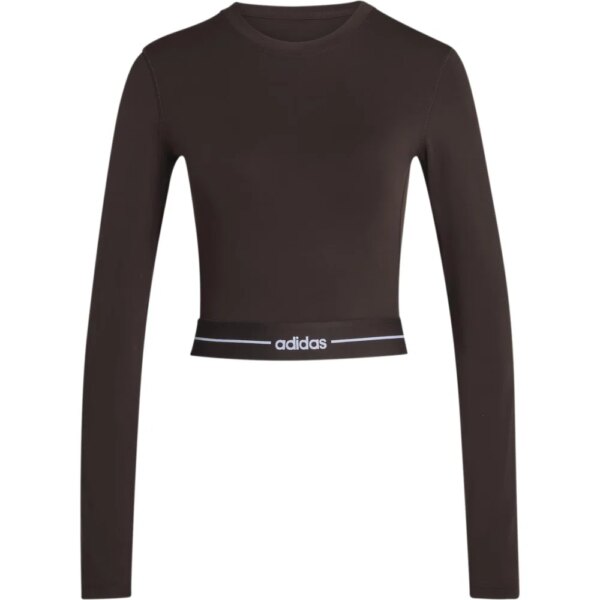 adidas-adidas-Hyperglam-Cropped-Funktionsshirt-braun-Standard adidas - adidas Hyperglam Cropped Funktionsshirt braun