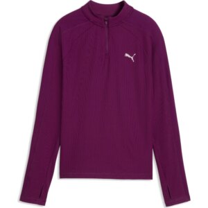 Puma - Puma Train All Day Essentials Quarter Zip Langarmshirt Kinder rosa-pink