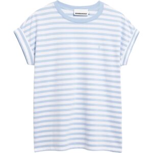 Armedangels - Armedangels Idaara Stripes T-Shirt soft blue