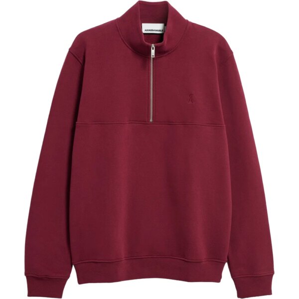 Armedangels-Armedangels-Waarlo-Fleece-Sweatshirt-velvet-red-rot Armedangels - Armedangels Waarlo Fleece Sweatshirt velvet red