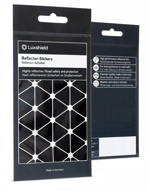 4262370010867 Luxshield Reflektoren Aufkleber Dreiecke Klein