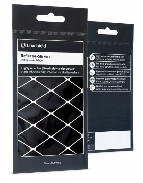 4262370010881 Luxshield Reflektoren Aufkleber Rauten Groß