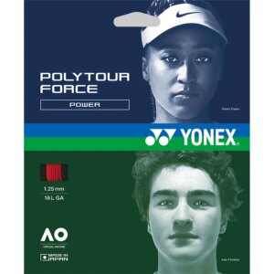 YONEX - YONEX Polytour Force 1,25 12m Tennissaite bright red