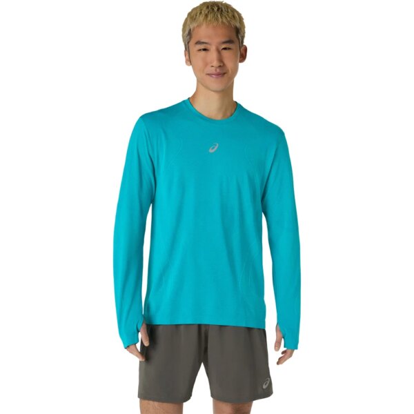 ASICS-ASICS-Road-Seamless-Longsleeve-engergy-aqua-blau ASICS - ASICS Road Seamless Longsleeve engergy aqua