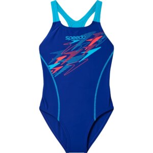 Speedo - Speedo Medley Logo Medalist Badeanzug Kinder blau