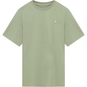 KnowledgeCotton - Apparel Loke Badge T-Shirt GOTS/Vegan lily pad