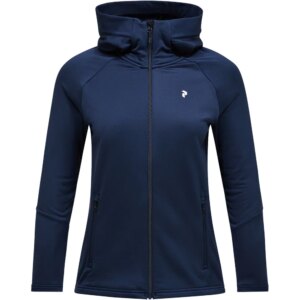 Peak - Performance Rider Essentials Midlayer Zip Hood blue shadow