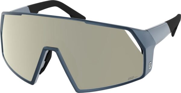 7616185342113 Scott Pro Shield metallic blue - AMP white chrome S2