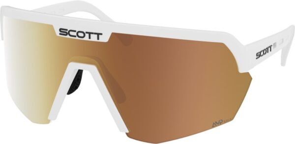 7616185342373 Scott Sport Shield LS white matt - AMP LS gold chrome S1-3