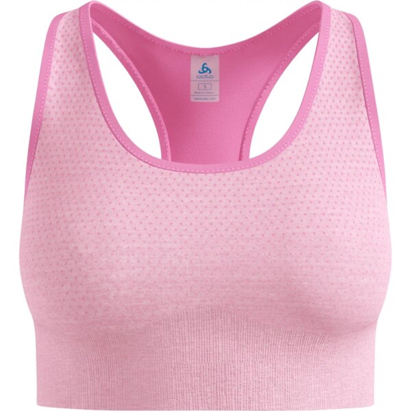 Odlo-Odlo-Seamless-Medium-Sport-BH-hyper-pink-melange-rosapink Odlo - Odlo Seamless Medium Sport BH hyper pink melange
