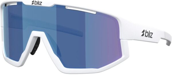 8056262750254 Bliz Fusion Matte White - Smoke w blue multi