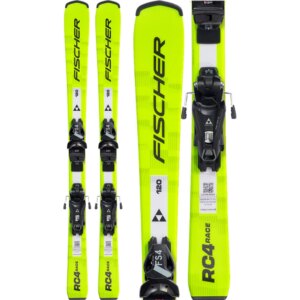 Fischer - Fischer RC4 Race JR 25/26 Kinderski inkl. FS 4 GripWalk® CA JRS Bindung (100-130cm)