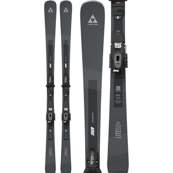 Fischer-Fischer-Lite-68-TI-2526-Ski-inkl.-RS-10-GripWalk®-SLR-Bindung-schwarz Fischer - Fischer Lite 68 TI 25/26 Ski inkl. RS 10 GripWalk® SLR Bindung