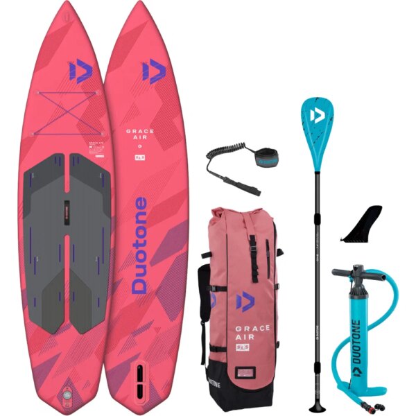Duotone-Duotone-DTS-iSUP-Package-Grace-Air-SLS-112-X-32-Board-Set-inkl.-Duotone-Paddel-rosapink Duotone - Duotone DTS-iSUP Package Grace Air SLS 11'2" X 32" Board Set inkl. Duotone Paddel
