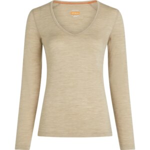 Icebreaker - Icebreaker Merino 200 Oasis Langarmshirt V-Ausschnitt blau