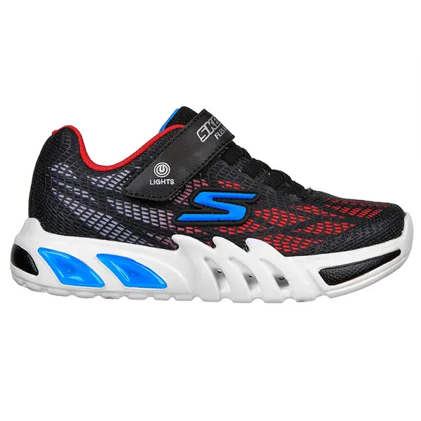 SKECHERS-Kinder-Freizeitschuhe-FLEX-GLOW-ELITE-VORLO-BLACK-RED-BLUE SKECHERS - Kinder Freizeitschuhe FLEX-GLOW ELITE-VORLO