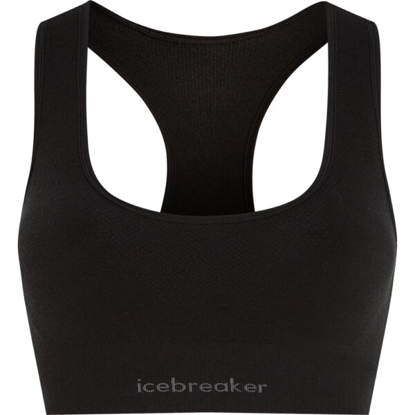 Icebreaker - Icebreaker Merino Seamless Active Sport BH schwarz