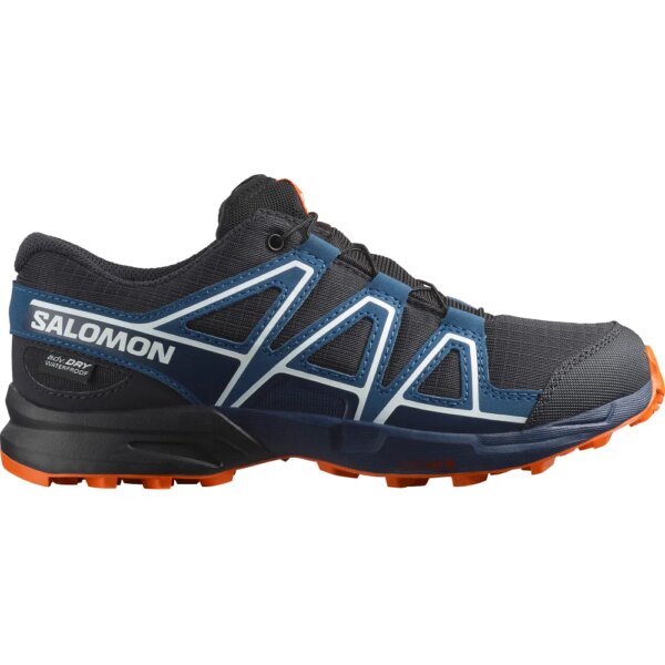Salomon-Salomon-Speedcross-WP-J-Wanderschuhe-Kinder-dark-navy-blau Salomon - Salomon Speedcross WP J Wanderschuhe Kinder dark navy
