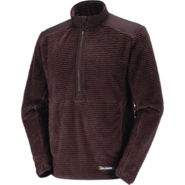 Salomon-Salomon-Thernova-Fleece-Half-Zip-braun-braun Salomon - Salomon Thernova Fleece Half Zip braun