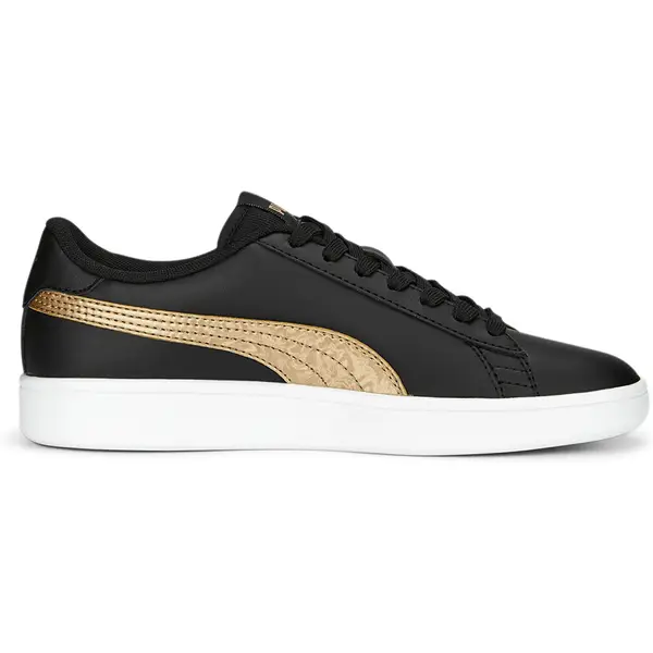 PUMA-Kinder-Freizeitschuhe-Puma-Smash-v2-Metallics-Jr-PUMA-BLACK-PUMA-GOLD-PUMA-WHIT PUMA - Kinder Freizeitschuhe Puma Smash v2 Metallics Jr