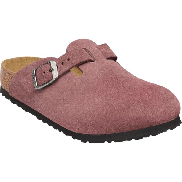 Birkenstock-Birkenstock-Boston-Kids-Suede-Leather-Kinder-pepper-lila Birkenstock - Birkenstock Boston Kids Suede Leather Kinder pepper