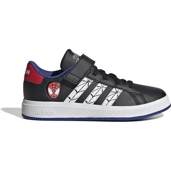 ADIDAS-Kinder-Freizeitschuhe-Marvels-Spider-Man-Grand-Court-Kids-CBLACKFTWWHTSELUBL ADIDAS - Kinder Freizeitschuhe Marvel's Spider-Man Grand Court Kids