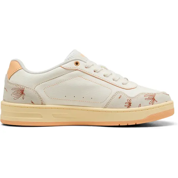 PUMA-Freizeitschuhe-Court-Classy-Crafted-Flowers-Warm-White-Almost-Apricot PUMA - Freizeitschuhe Court Classy Crafted Flowers