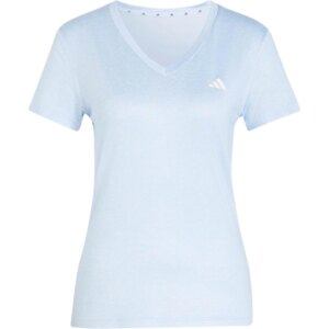 adidas - adidas Workout Essentials Heather V-Neck T-Shirt blau