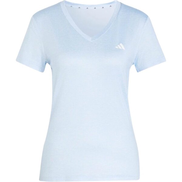 adidas-adidas-Workout-Essentials-Heather-V-Neck-T-Shirt-blau-tuerkis adidas - adidas Workout Essentials Heather V-Neck T-Shirt blau