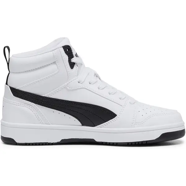 PUMA-Kinder-Freizeitschuhe-Puma-Rebound-V6-Mid-Jr-PUMA-White-PUMA-Black PUMA - Kinder Freizeitschuhe Puma Rebound V6 Mid Jr