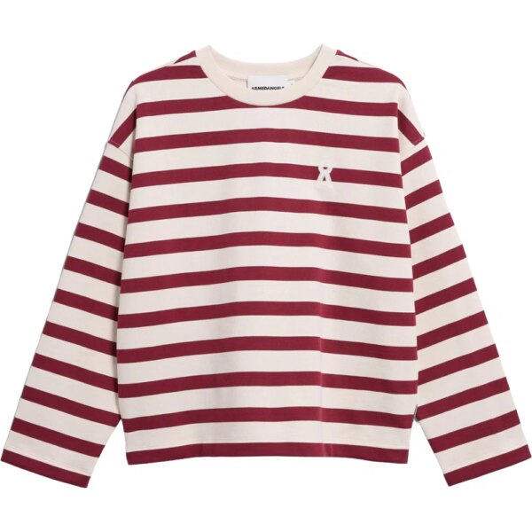 Armedangels - Armedangels Frankaa Bold Iconic Å Sweatshirt undyed velvet red
