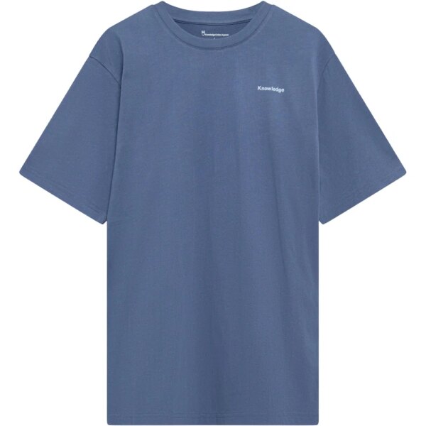 KnowledgeCotton-Apparel-Back-Print-T-Shirt-vintage-indigo-blau KnowledgeCotton - Apparel Back Print T-Shirt vintage indigo