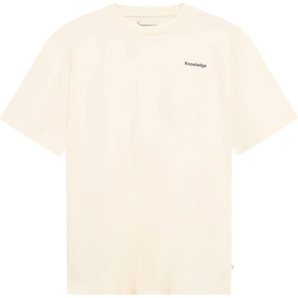 KnowledgeCotton-Apparel-Back-Print-T-Shirt-egret-beige KnowledgeCotton - Apparel Back Print T-Shirt egret