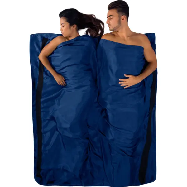 Schlafsack Silk Stretch Liner - Double (Rectangular) Navy Blue - Bild 4 SEA TO SUMMIT - Schlafsack Silk Stretch Liner - Double (Rectangular) Navy Blue