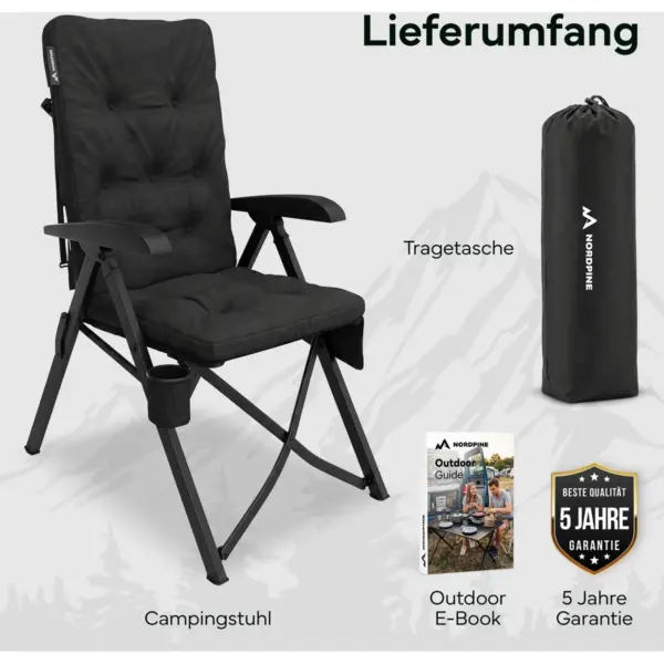 NEOLYMP - Campingstuhl faltbar bis 150 kg belastbar