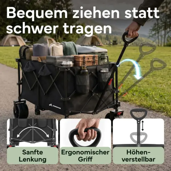 Bollerwagen Faltbar 200 l Stauraum - Bild 5 NEOLYMP - Bollerwagen Faltbar 200 l Stauraum