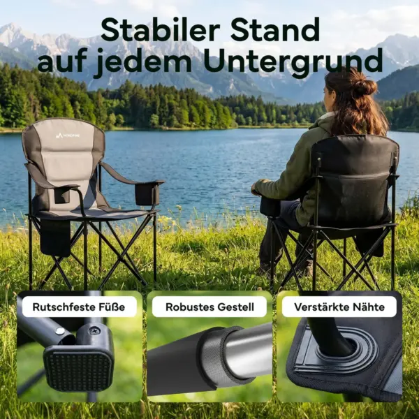 NEOLYMP - Campingstuhl faltbar bis 250 kg belastbar