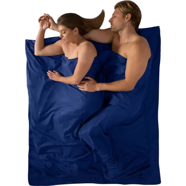 Schlafsack Silk/Cotton Travel Liner Double (Rectangular) Navy Blue - Bild 4 SEA TO SUMMIT - Schlafsack Silk/Cotton Travel Liner Double (Rectangular) Navy Blue
