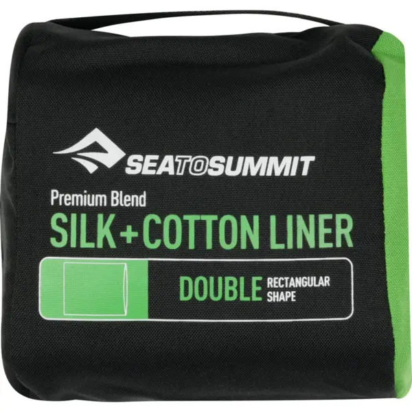 Schlafsack Silk/Cotton Travel Liner Double (Rectangular) Navy Blue - Bild 3 SEA TO SUMMIT - Schlafsack Silk/Cotton Travel Liner Double (Rectangular) Navy Blue