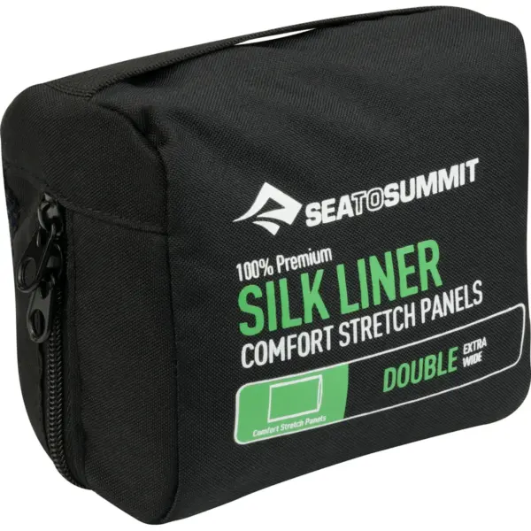Schlafsack Silk Stretch Liner - Double (Rectangular) Navy Blue - Bild 2 SEA TO SUMMIT - Schlafsack Silk Stretch Liner - Double (Rectangular) Navy Blue