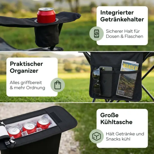 NEOLYMP - Campingstuhl faltbar bis 250 kg belastbar