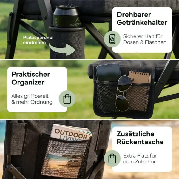 NEOLYMP - Campingstuhl faltbar bis 150 kg belastbar