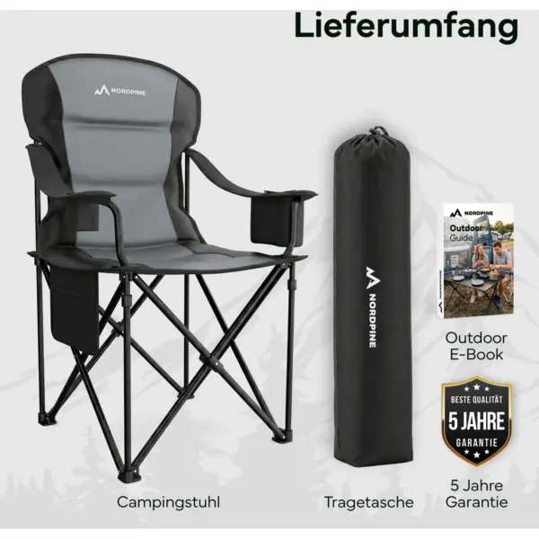 NEOLYMP - Campingstuhl faltbar bis 250 kg belastbar