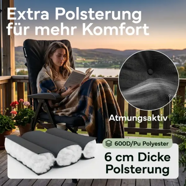 NEOLYMP - Campingstuhl faltbar bis 150 kg belastbar